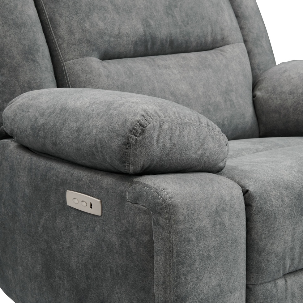 bradshaw gray power recliner   