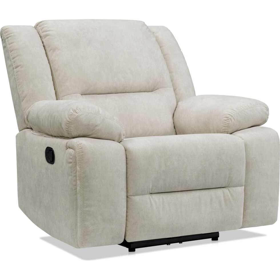 bradshaw neutral  pc manual reclining living room   