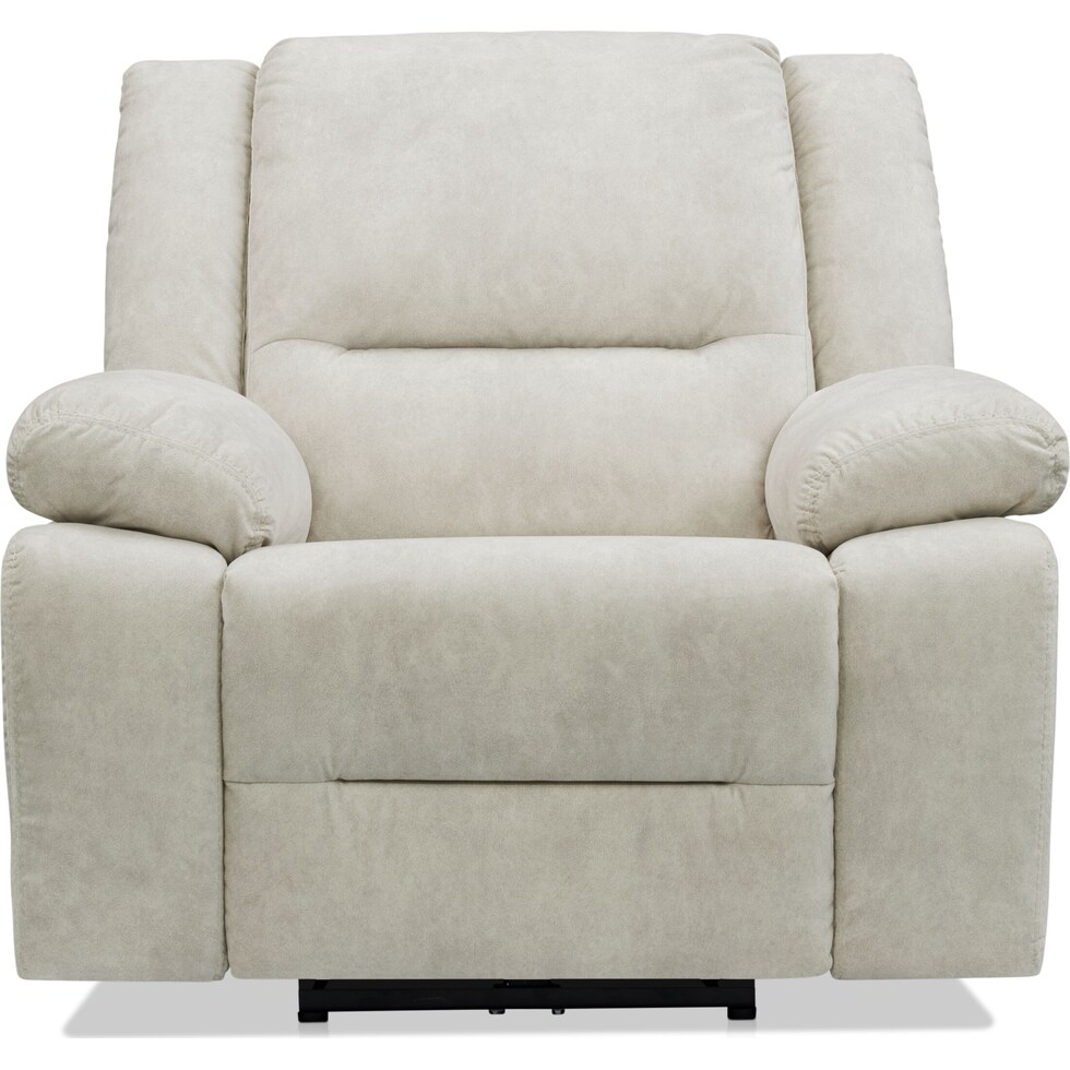 bradshaw neutral  pc manual reclining living room   