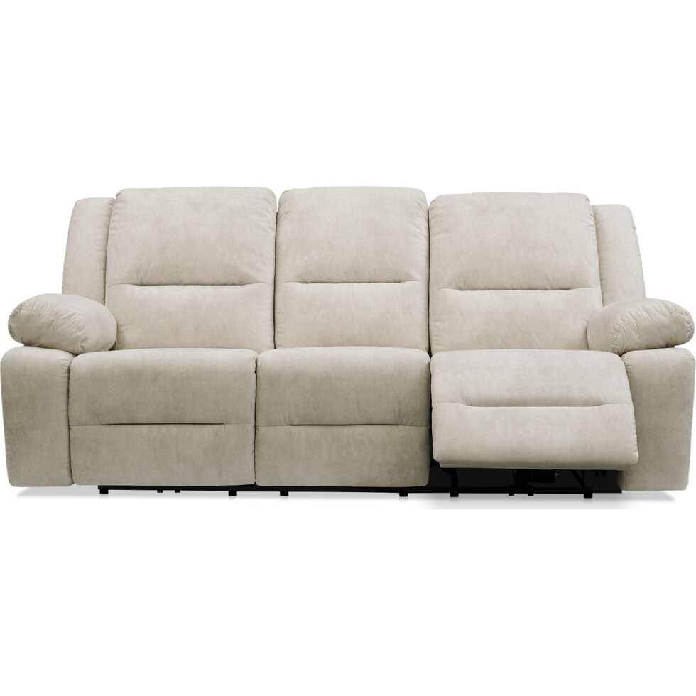 bradshaw neutral  pc manual reclining living room   