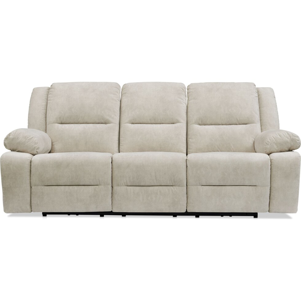 bradshaw neutral  pc manual reclining living room   