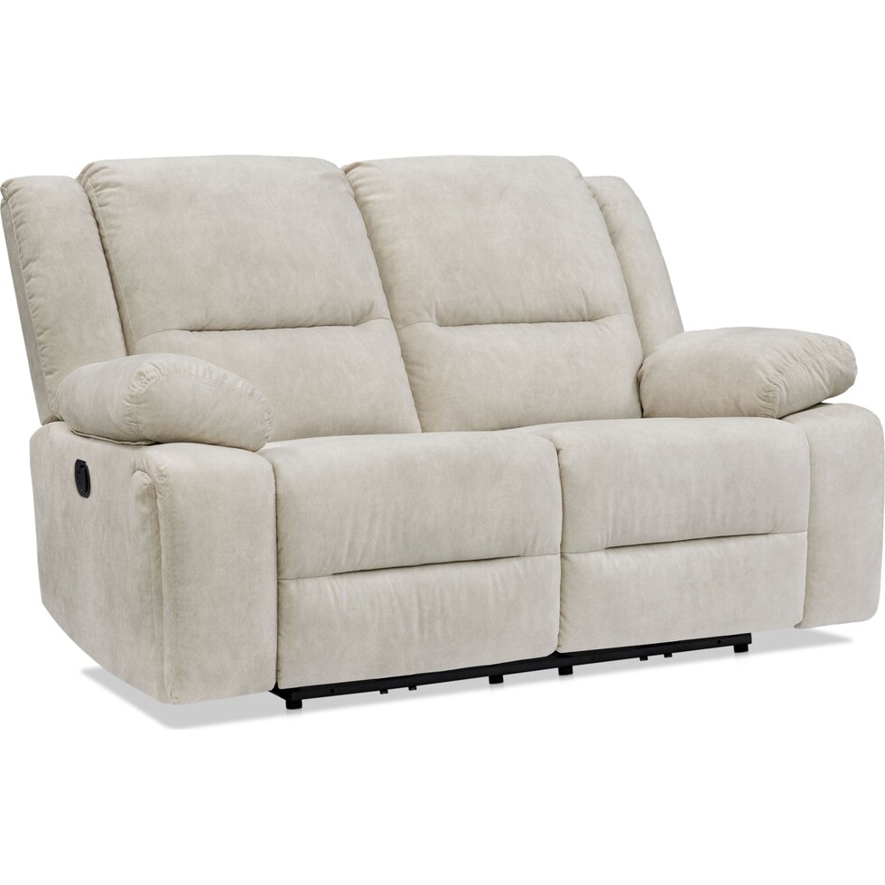 bradshaw neutral manual reclining loveseat   