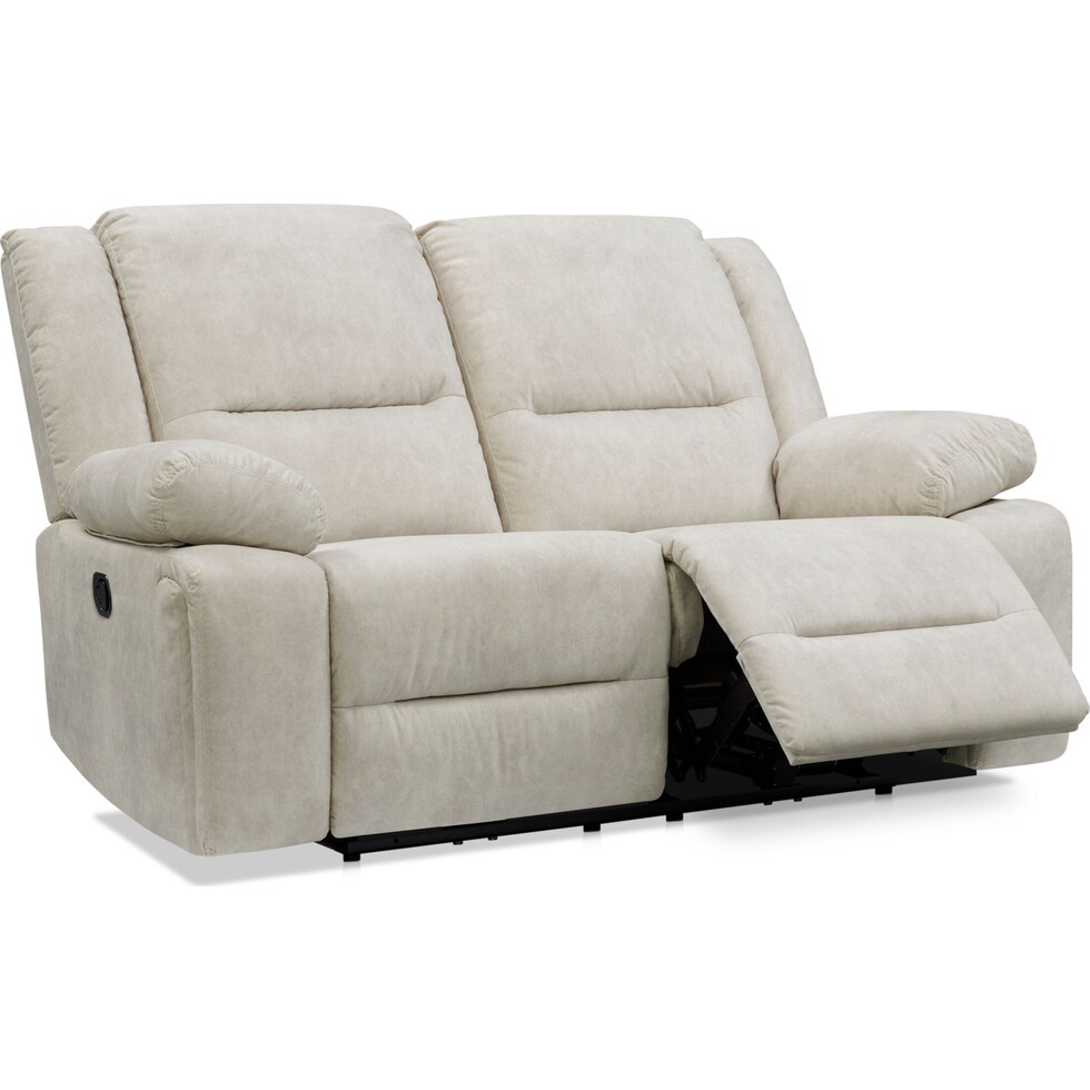 bradshaw neutral manual reclining loveseat   