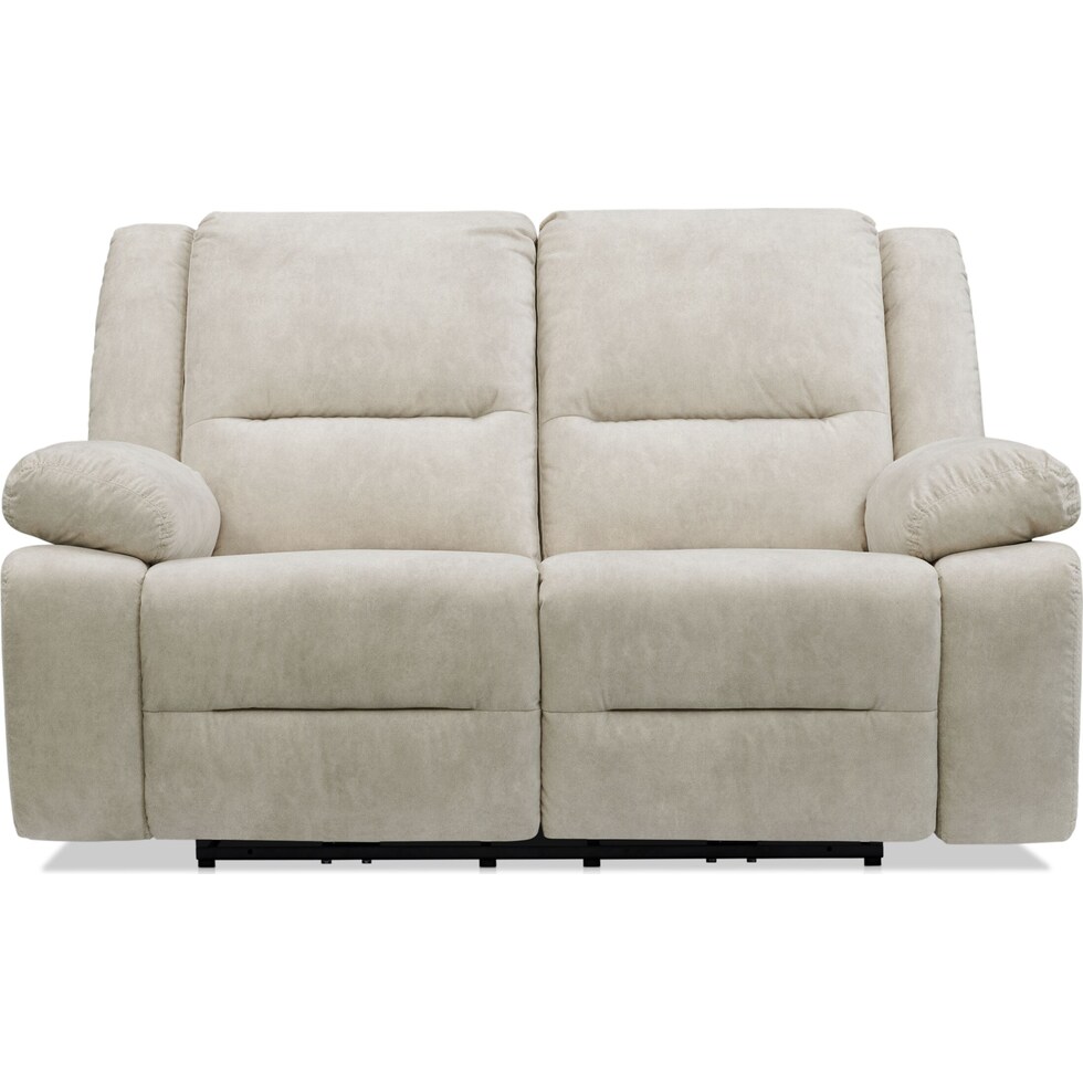 bradshaw neutral manual reclining loveseat   