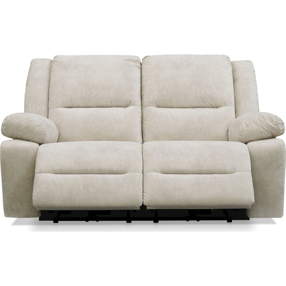 bradshaw neutral manual reclining loveseat   