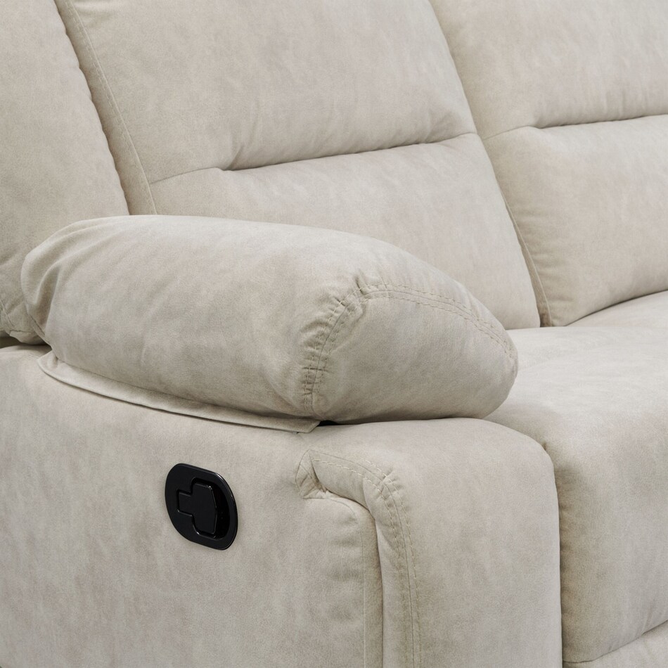bradshaw neutral manual reclining loveseat   