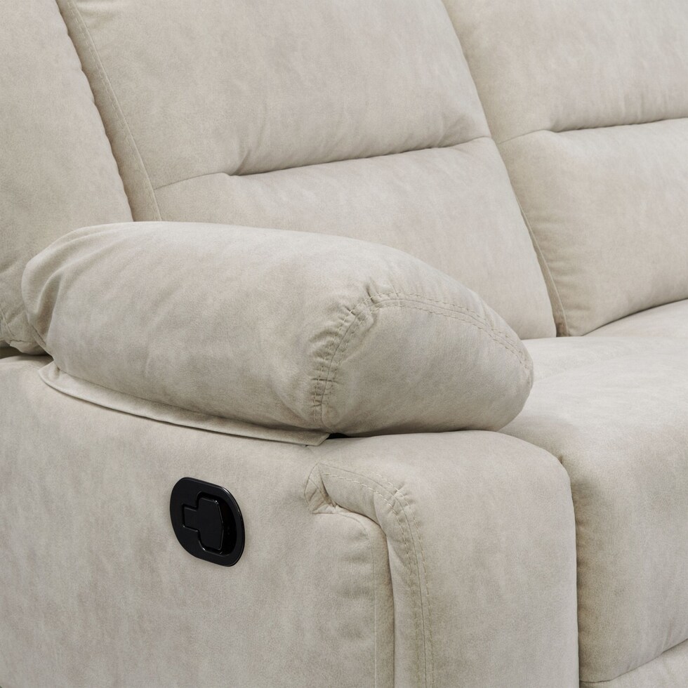 bradshaw neutral manual reclining loveseat   