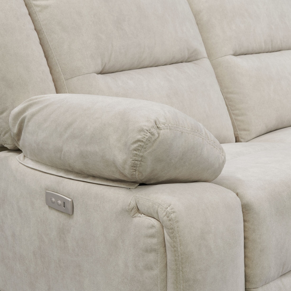 bradshaw neutral power reclining loveseat   