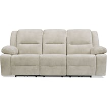 bradshaw neutral power reclining sofa   