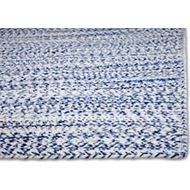 braided blue area rug  x    