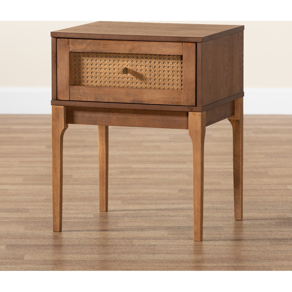 branca dark brown nightstand   