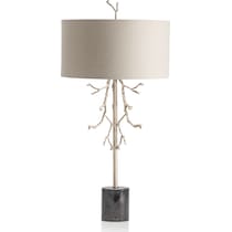 branches black silver table lamp   