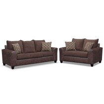 brando chocolate dark brown  pc living room   