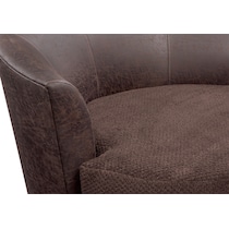 brando chocolate dark brown swivel chair   