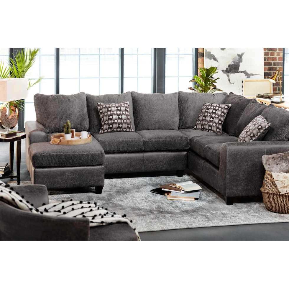 brando sectional smoke gray sectional   