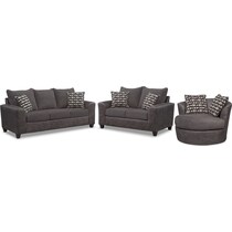 brando smoke gray  pc living room   