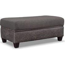 brando smoke gray ottoman   
