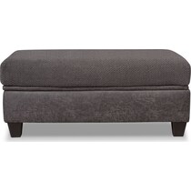 brando smoke gray ottoman   