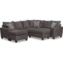 brando smoke gray ottoman   