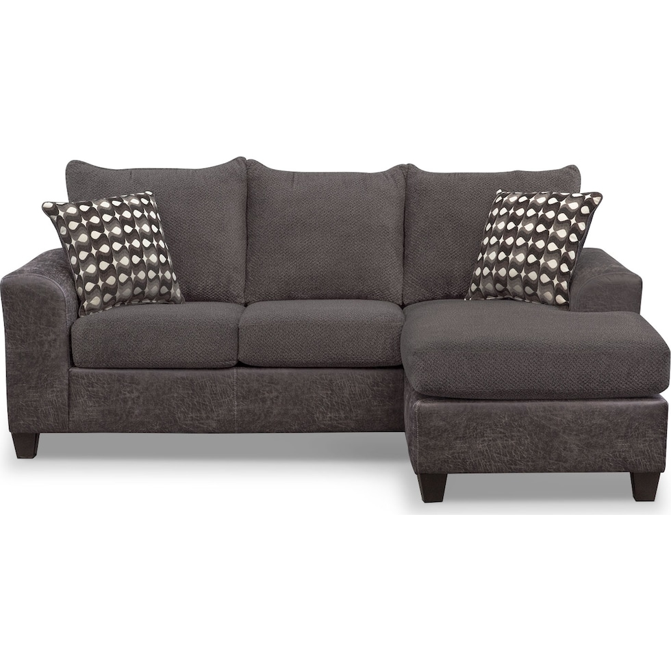 brando smoke gray sectional   