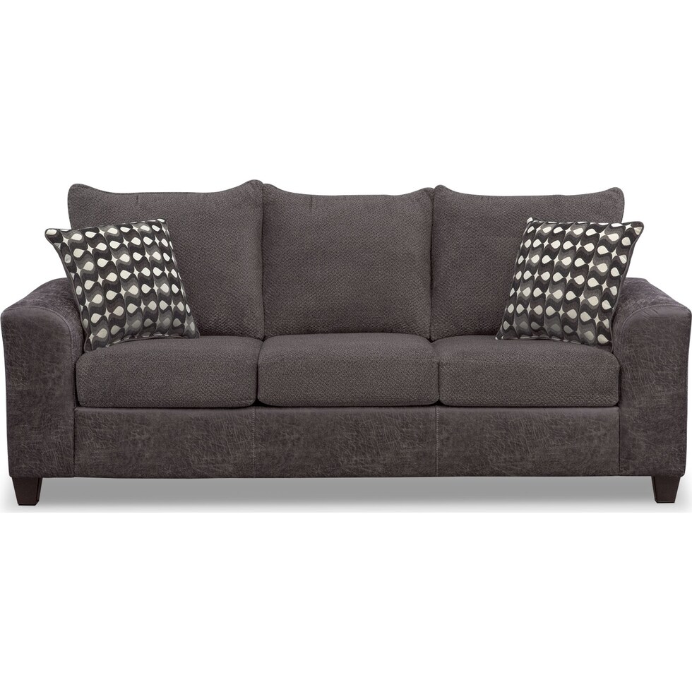 brando smoke gray sofa   