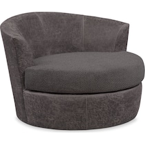 brando smoke gray swivel chair   