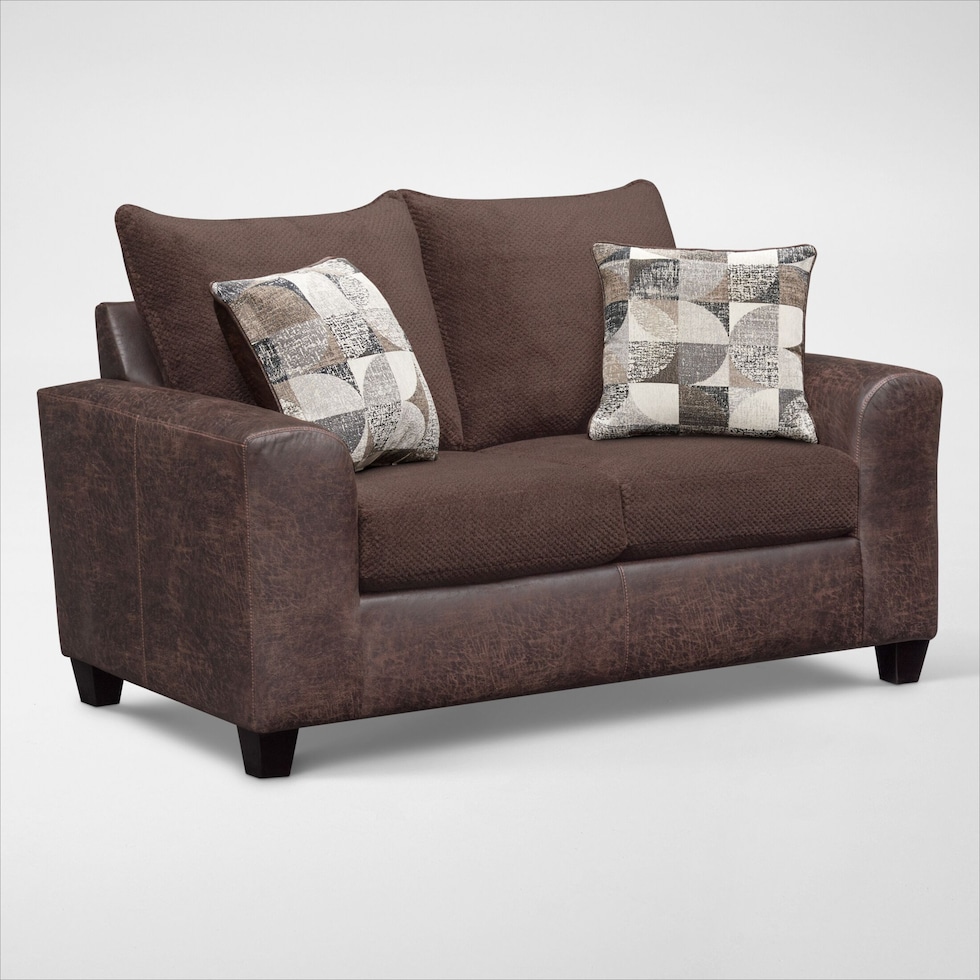 brando dark brown loveseat web   