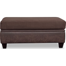 brando dark brown ottoman   