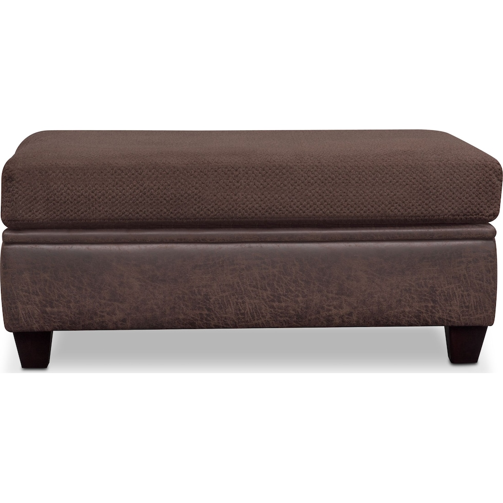 brando dark brown ottoman   