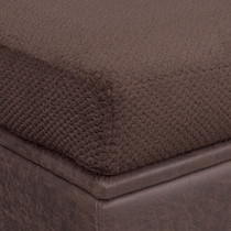 brando dark brown ottoman   