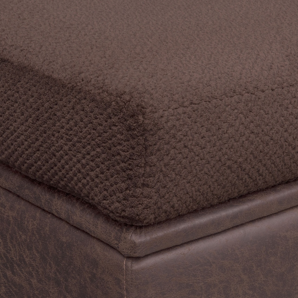brando dark brown ottoman   
