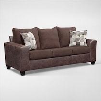 brando dark brown sofa   