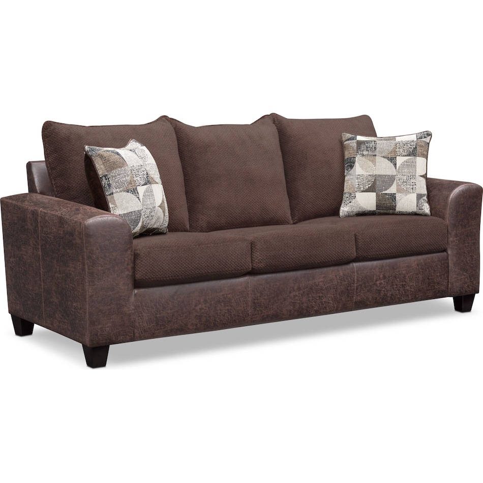 brando dark brown sofa   