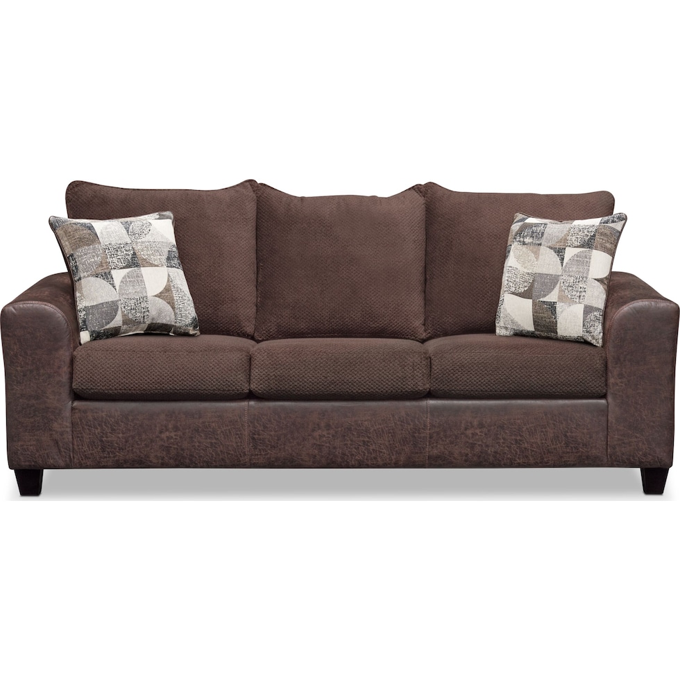 brando dark brown sofa   