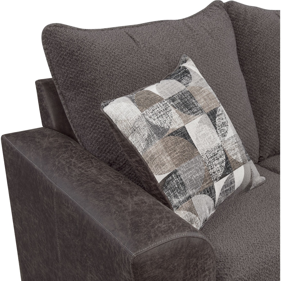 brando gray sectional   