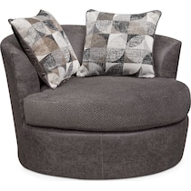 brando gray swivel chair   