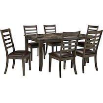 brandon dark brown  pc dining room   