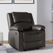 brandon dark brown recliner   