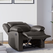 brandon dark brown recliner   