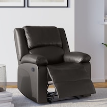 brandon dark brown recliner   