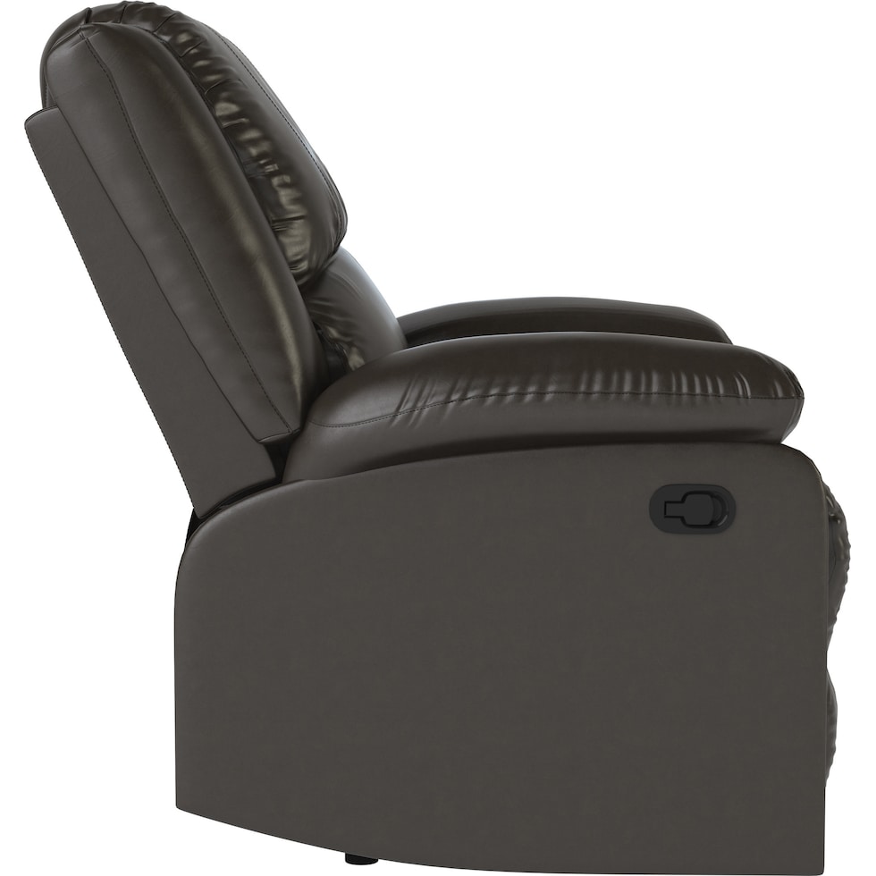 brandon dark brown recliner   