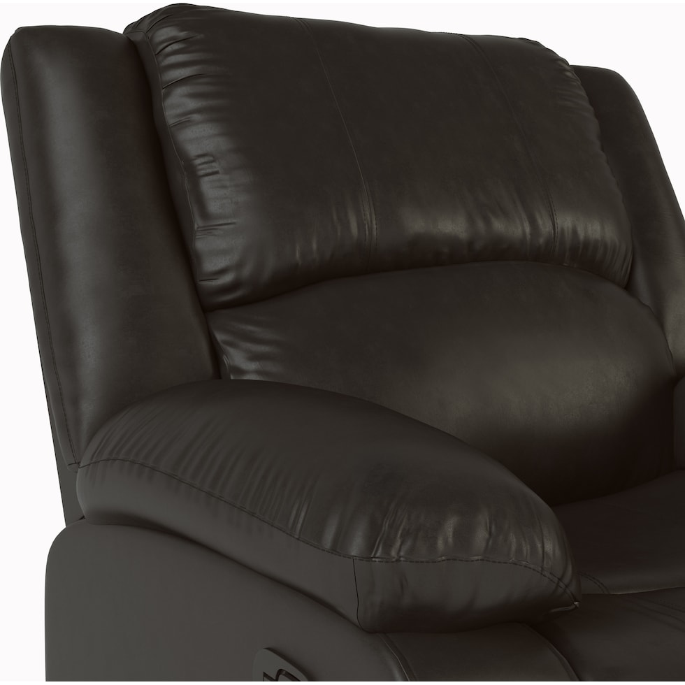 brandon dark brown recliner   
