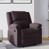 brandon dark brown recliner   