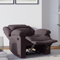 brandon dark brown recliner   