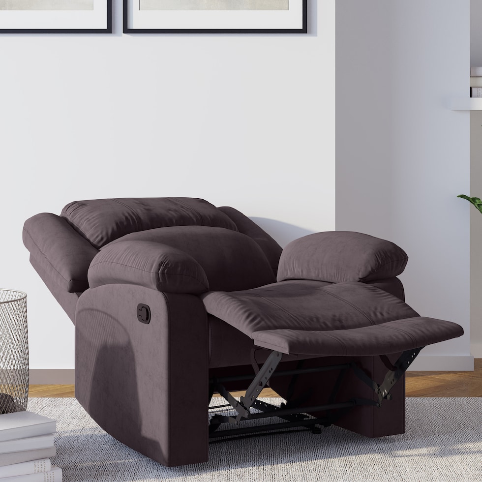 brandon dark brown recliner   