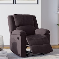 brandon dark brown recliner   