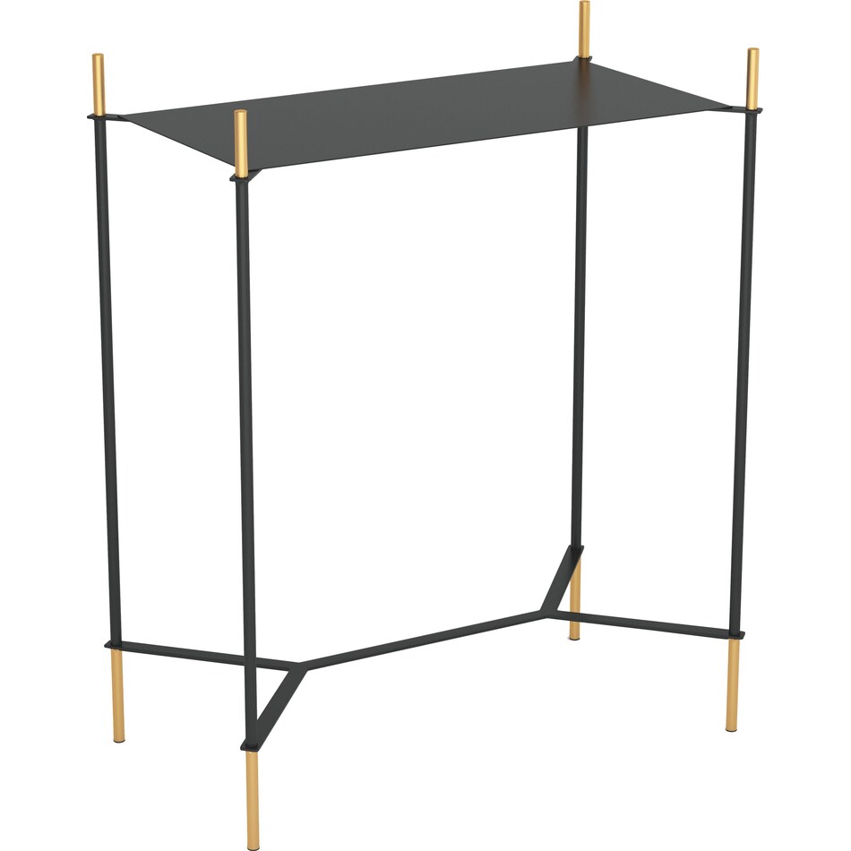 brantley black and gold side table   