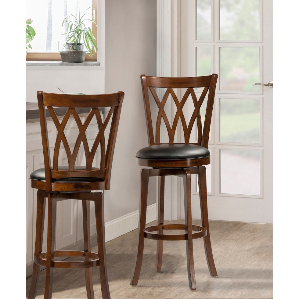 brash dark brown counter height stool   