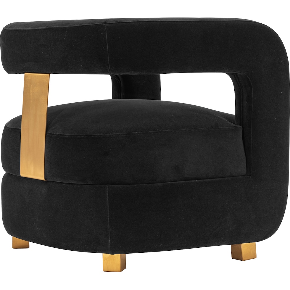 braven black accent chair   