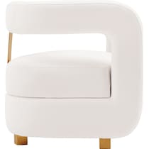 braven white accent chair   